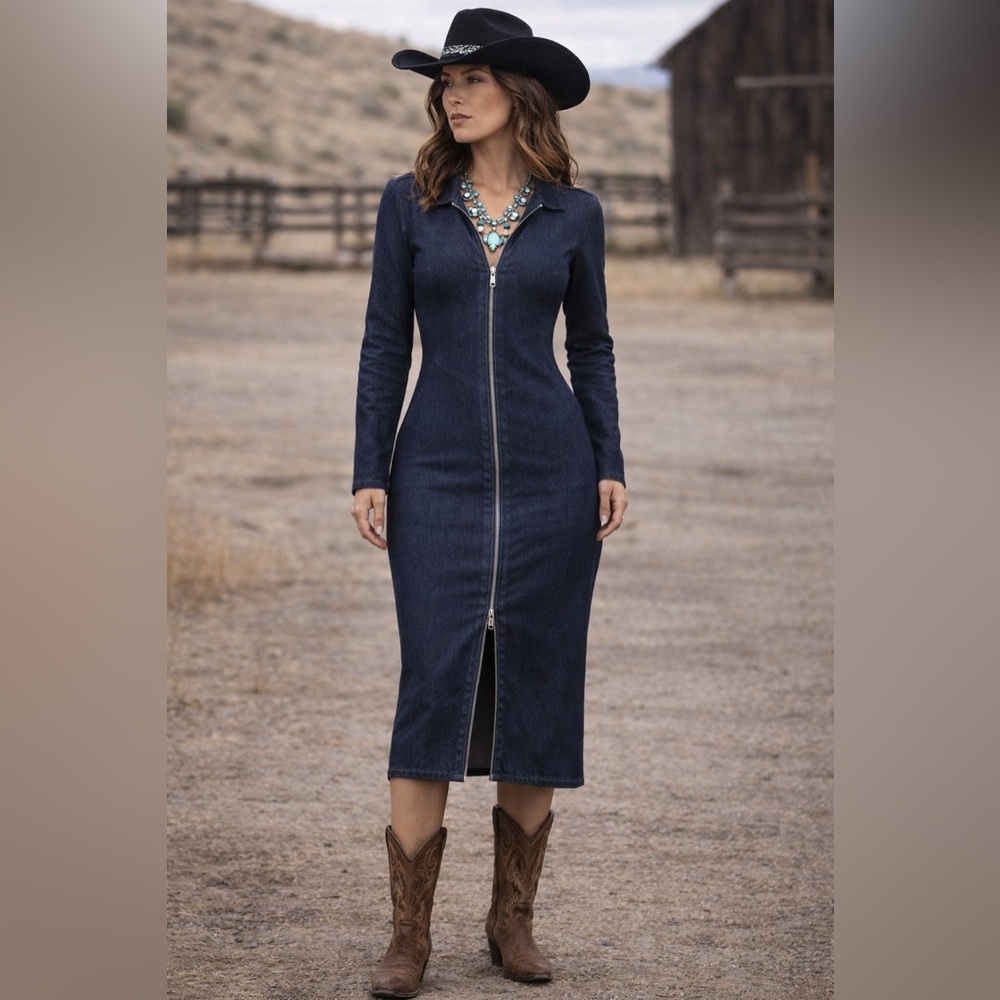 NWT ZARA ZIPPERED DENIM ZW COLLECTION